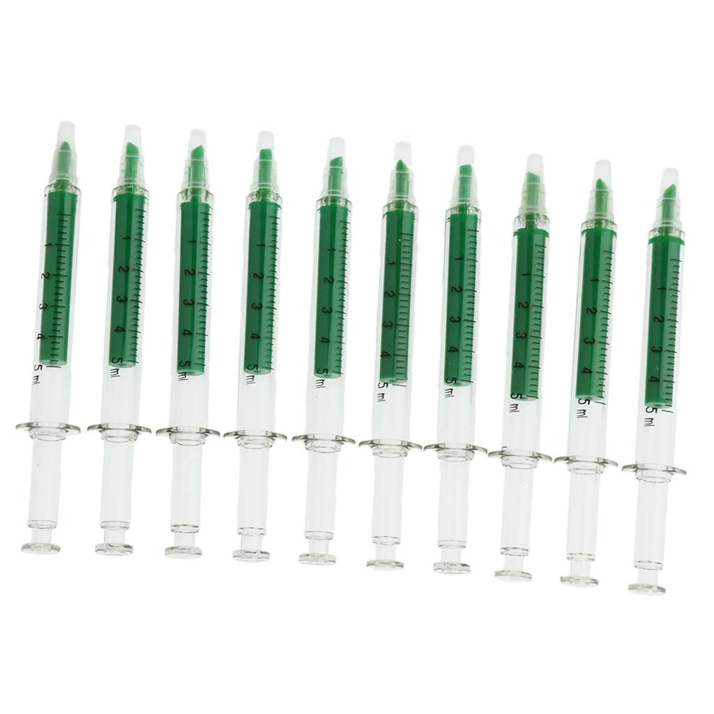 10 Pieces Creative Highlighter Pens Fluorescent Marker for Kids Green