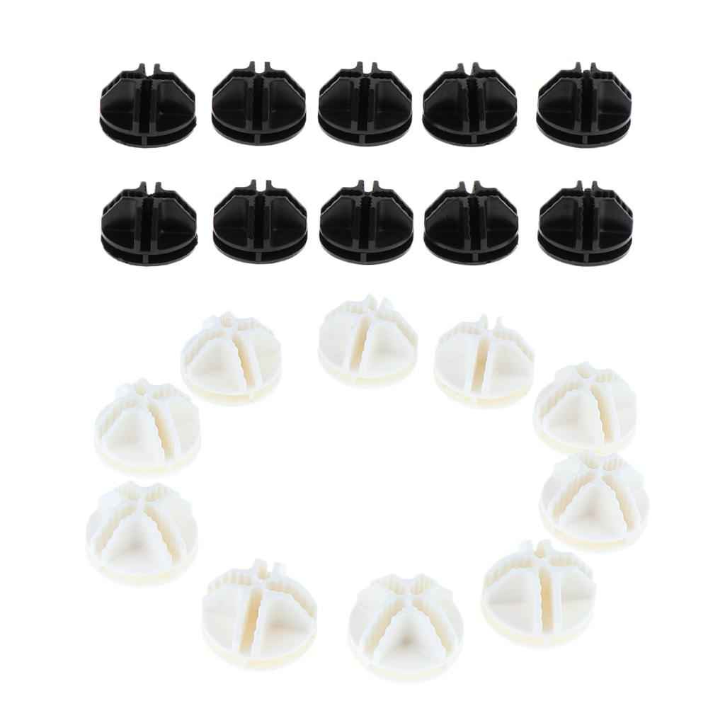 10 Pack Wire Cube Plastic Connectors for Modular Organizer and Wire Grid Cube Storage Shelving