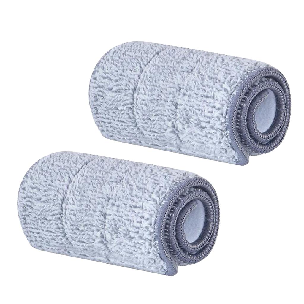 3xReplacement Flat Mop Pad Kitchen Bathroom Floor Duster Cleaning Cloth 2pcs