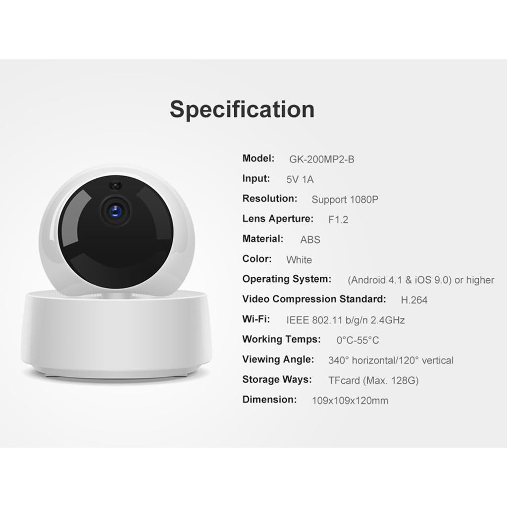 1080P FHD Wireless IP Camera WiFi Night Vision Network Security