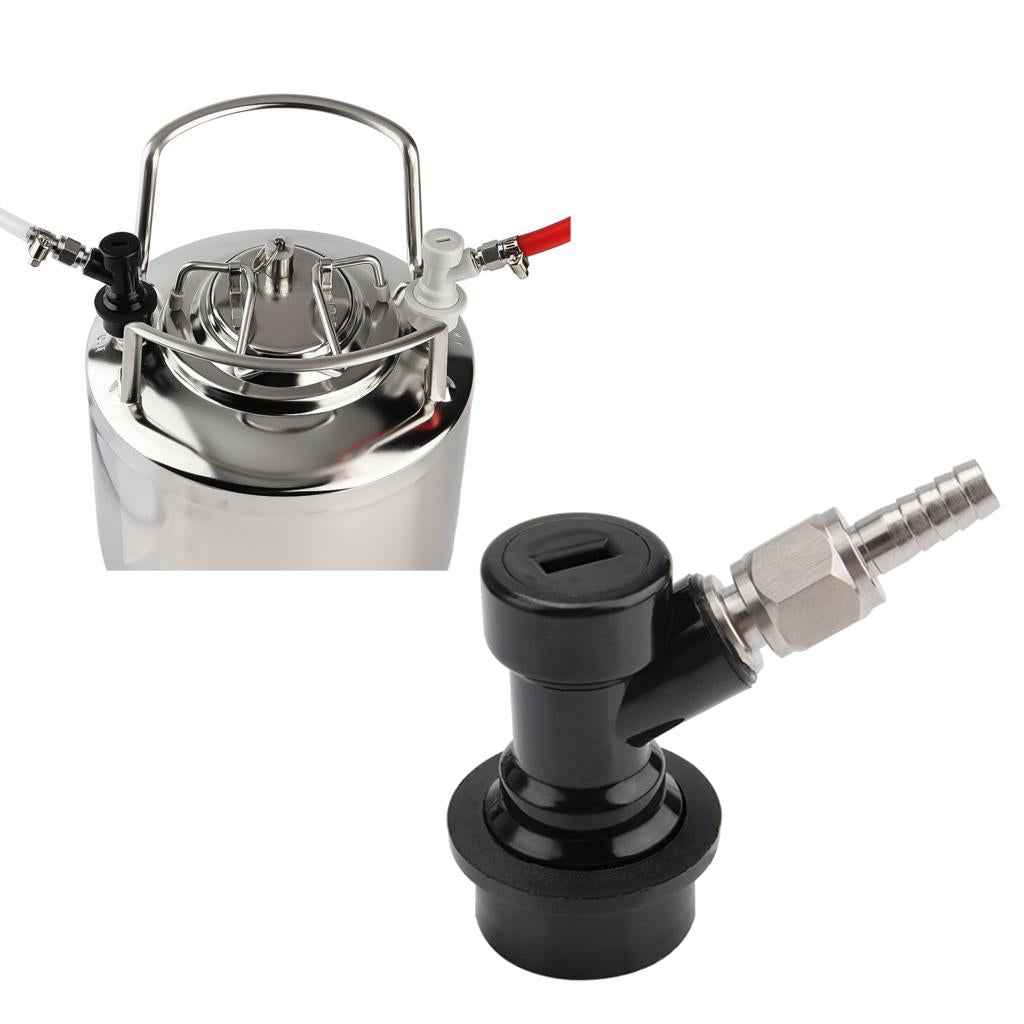 Ball Lock Gas & Liquid Threaded Assemblies Disconnects Kit New Black