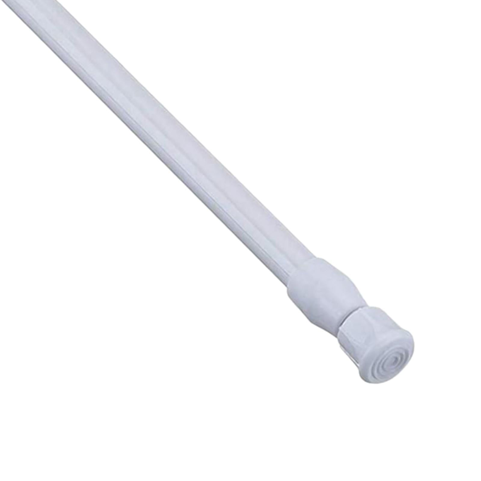 Telescoping Curtain Rods Metal Pole for Cupboard Utensils Cabinet White 40-70cm