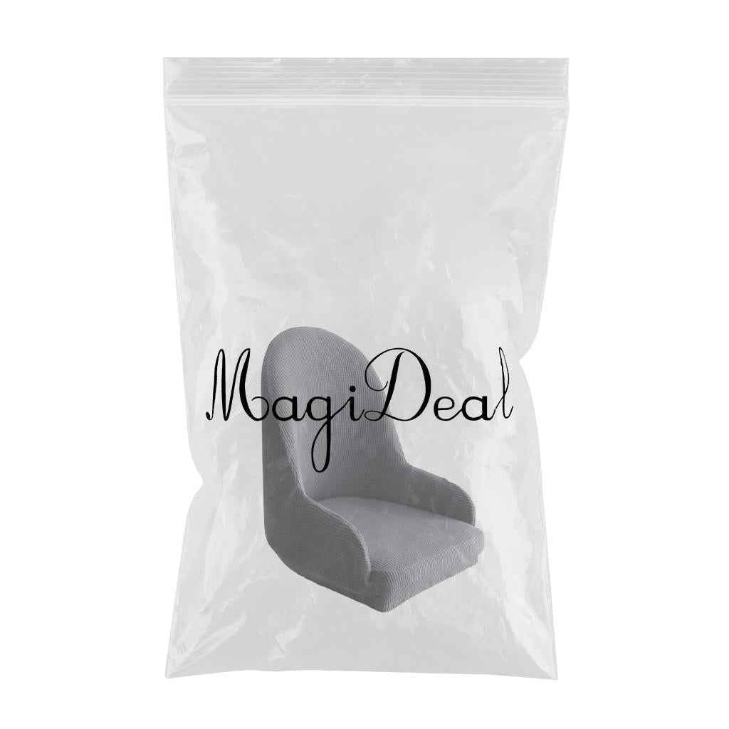1pc Wing Back Dining Chair Cover Reusable Protector Seat Covers for Decor gray