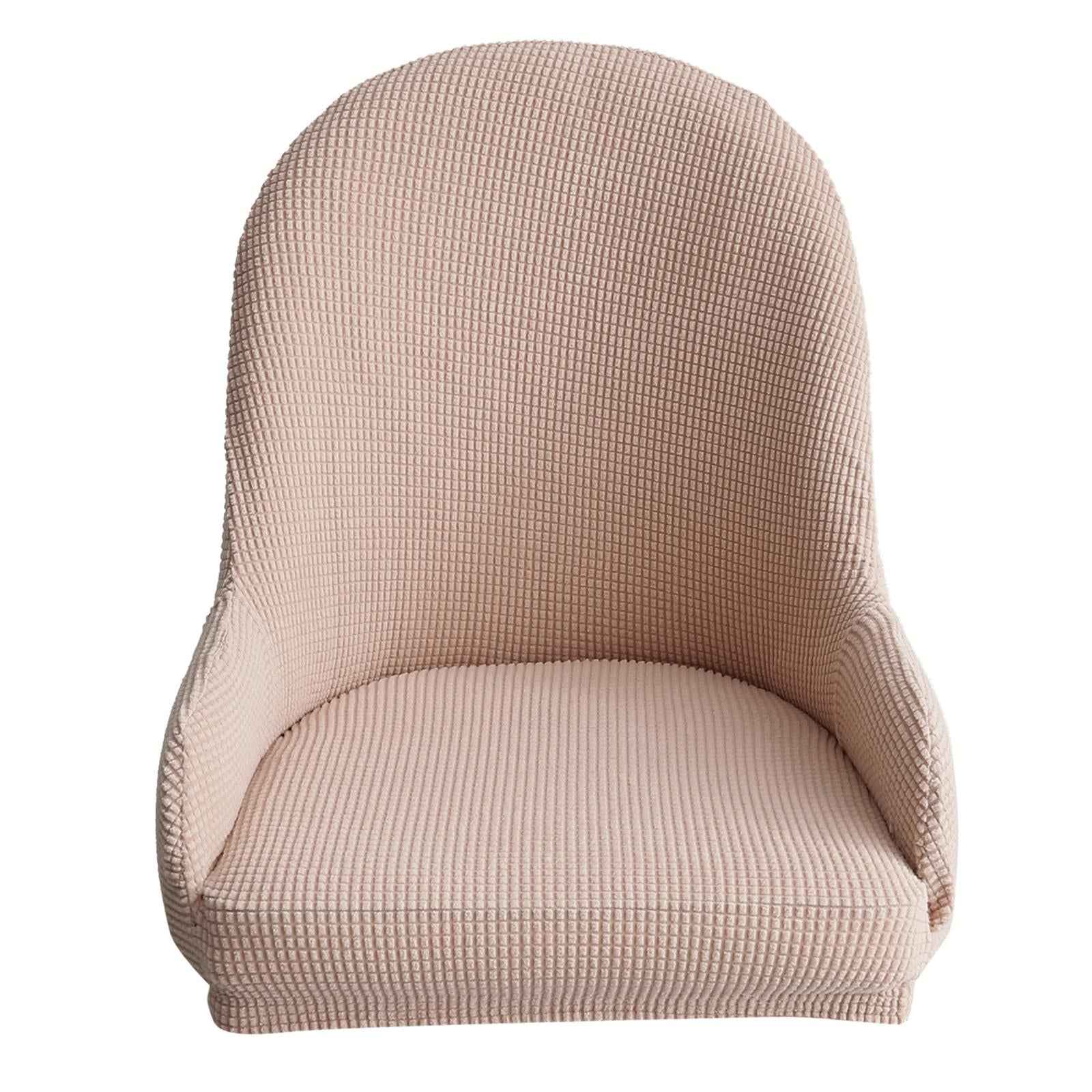 1pc Wing Back Dining Chair Cover Reusable Protector Seat Covers for Decor khaki
