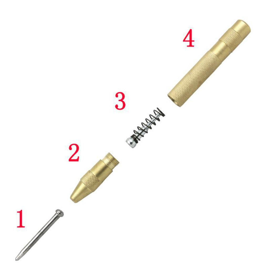 2PCS Center Hole Punch Strikes Surface Hammer Spring Loaded Window Breaker