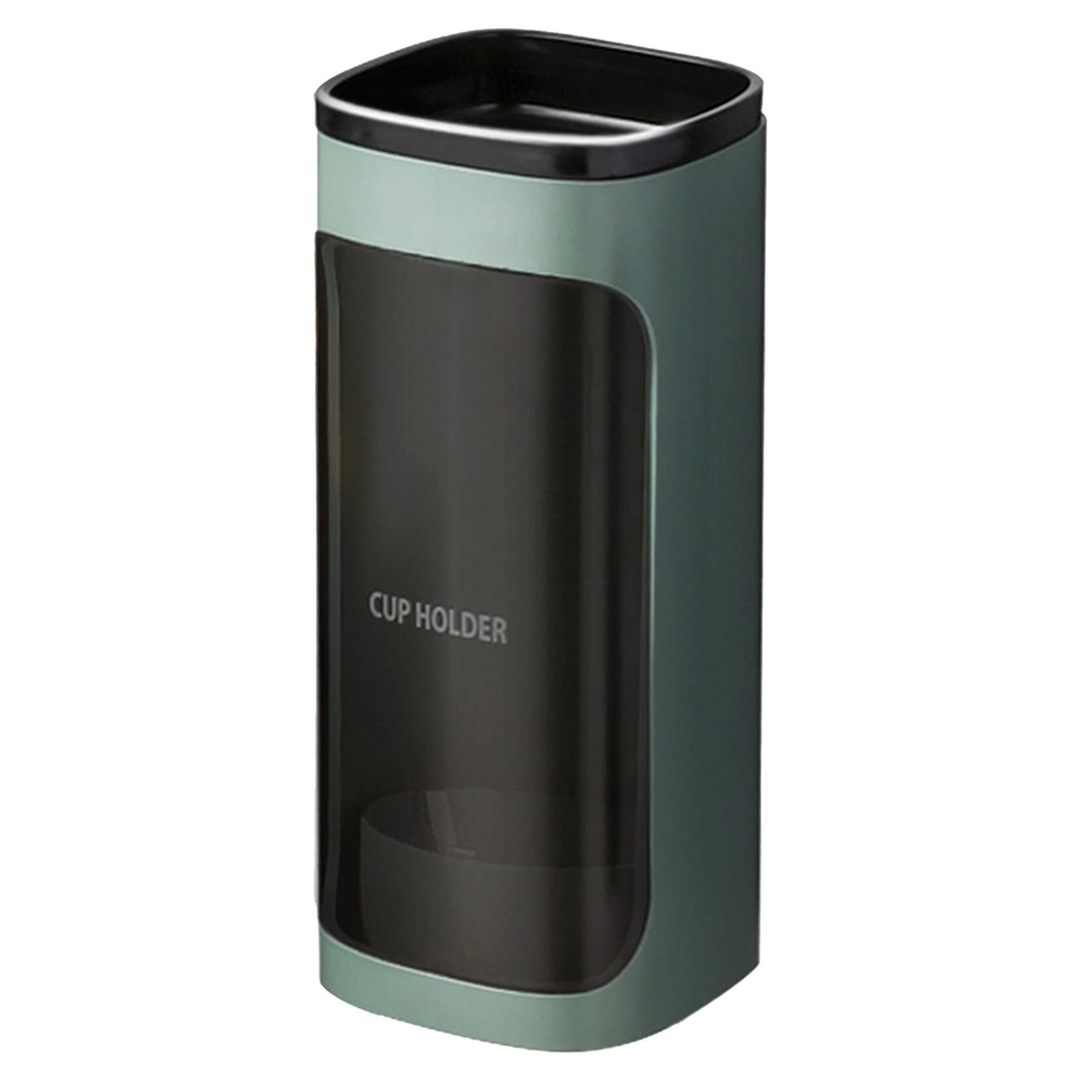 Disposable Cup Dispenser Wall Mounted Cup Dispenser Plastic Cup Organizer Green Single