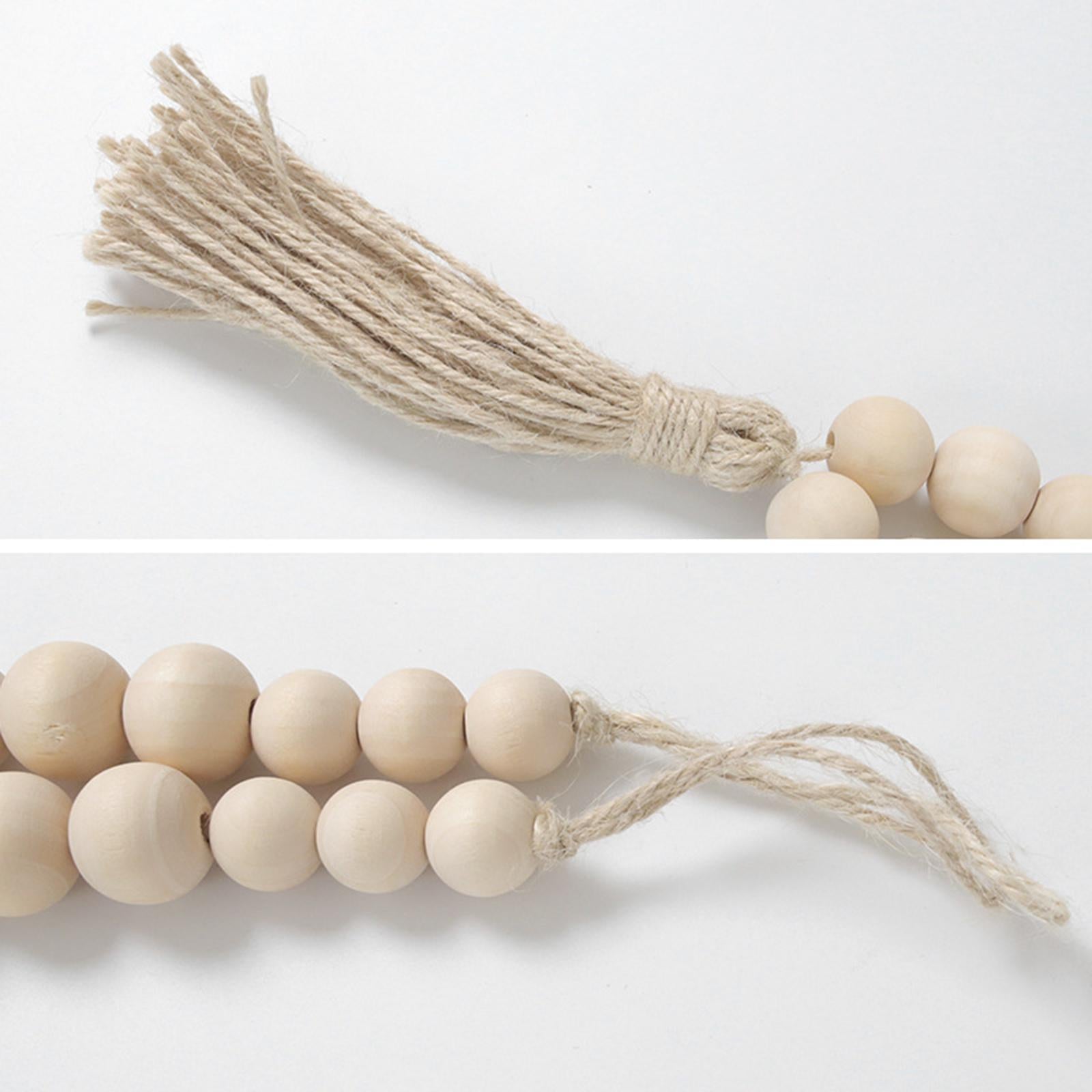 Curtain Tieback Natural Wood Bead Curtain Ties Window Treatment Syle3