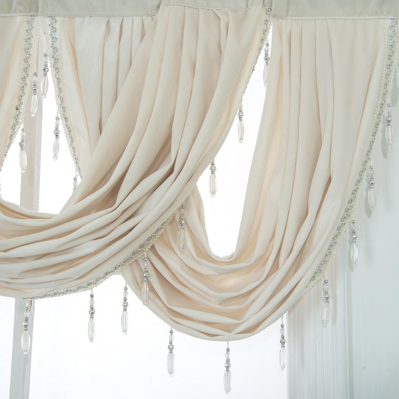 Cafe Curtains Kitchen Curtain Valances for Home Bathroom Windows White