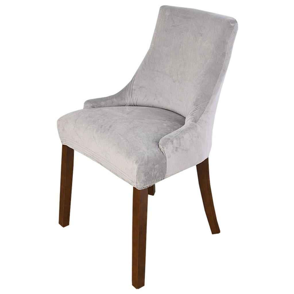 Stretch Wingback Chair Cover Slipcover Reusable Arm Chair Cover Light Gray