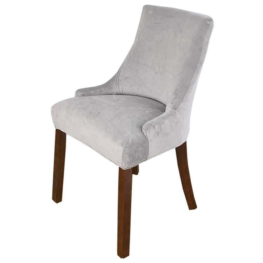 Stretch Wingback Chair Cover Slipcover Reusable Arm Chair Cover Light Gray