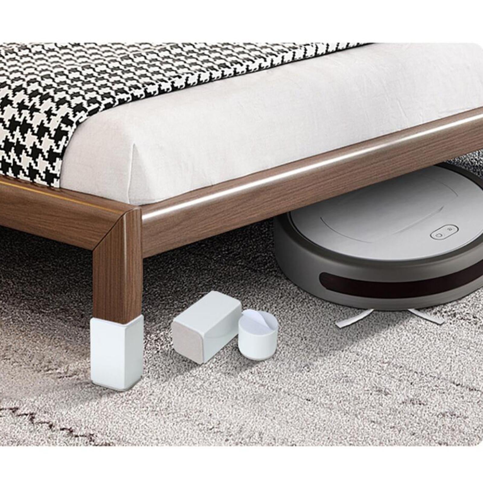 Bed Risers Furniture Lifts Cabinet Sofa Feet Support Under Bed Storage Home White 60x32mm