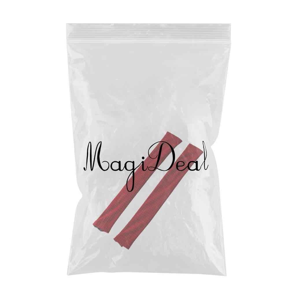 2/Set Zipper Washable Elastic Chair Arm Cover Armrest Slipcover Red Wine