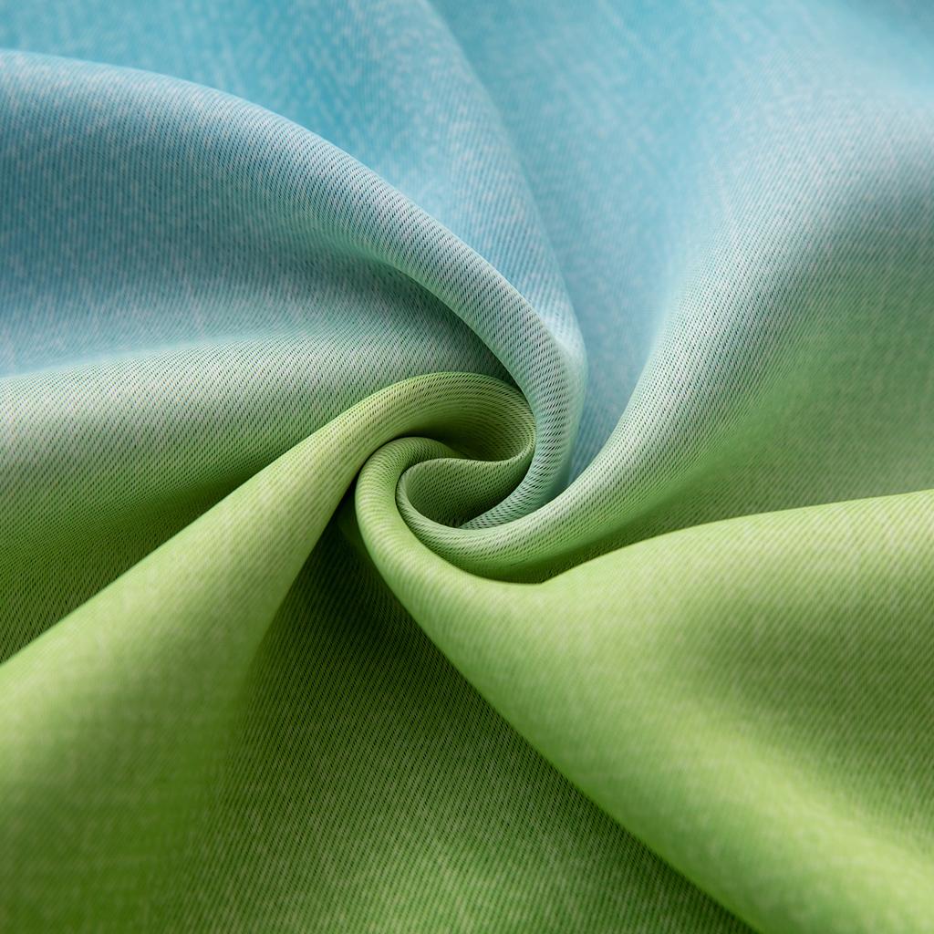 Blackout Curtain for Patio Extra Long Block Heat Grommet Top Divider Window Green