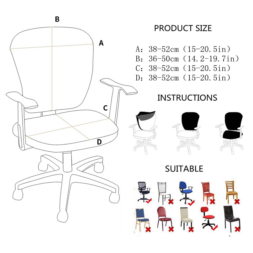 Chair Cover Removable Split-type Armchair Seat Cover Chair Seat Protector Grey