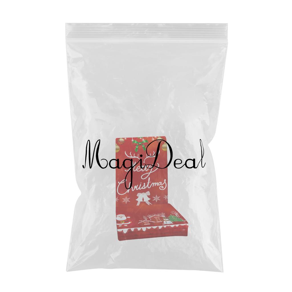 Chair Cover Stretch Removable Xmas Chair Protector Slipcovers Decor Red C
