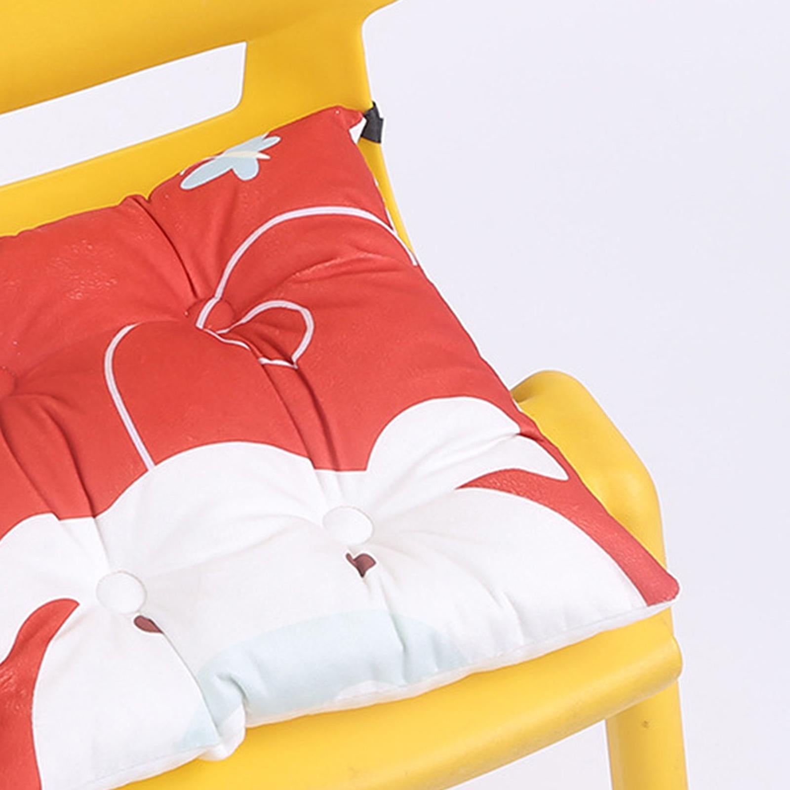 Cartoon Chair Cushion Decor Thickened Non-Slip Soft Stool Pad for Office Boy 11.81x11.81in Pig