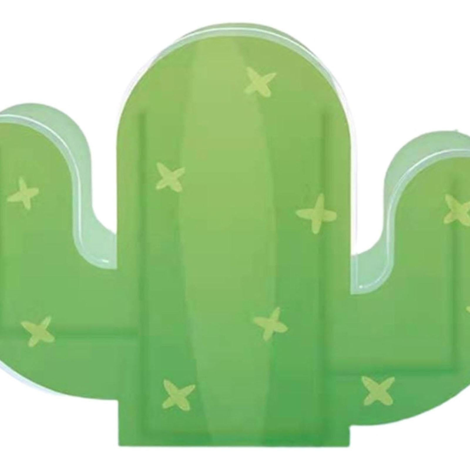 Acrylic Pen Holder Brush Holder School Stationer Pencil Pot for Students Cactus