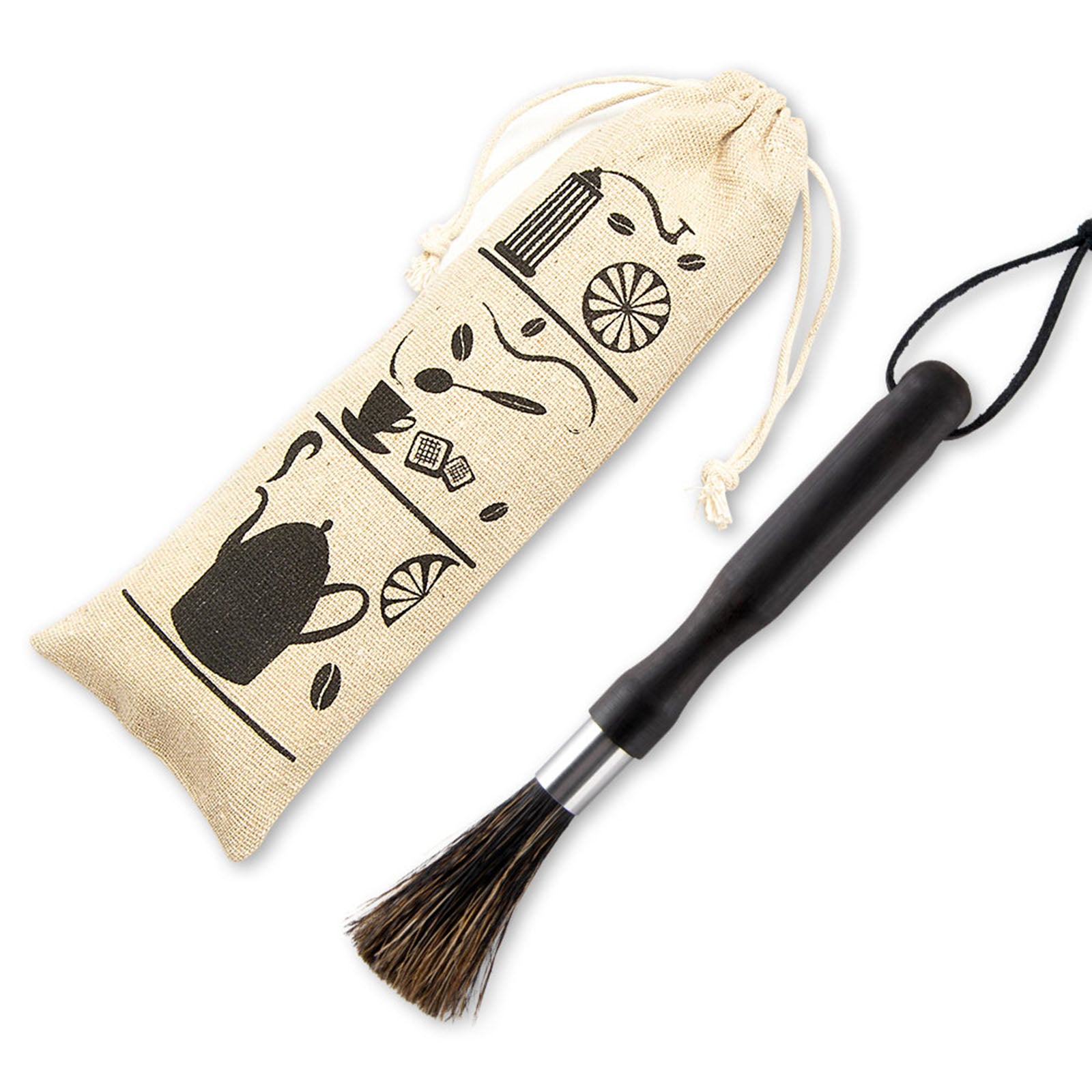 Coffee Grinder Machine Cleaning Brush Wooden Handle 20.5cm