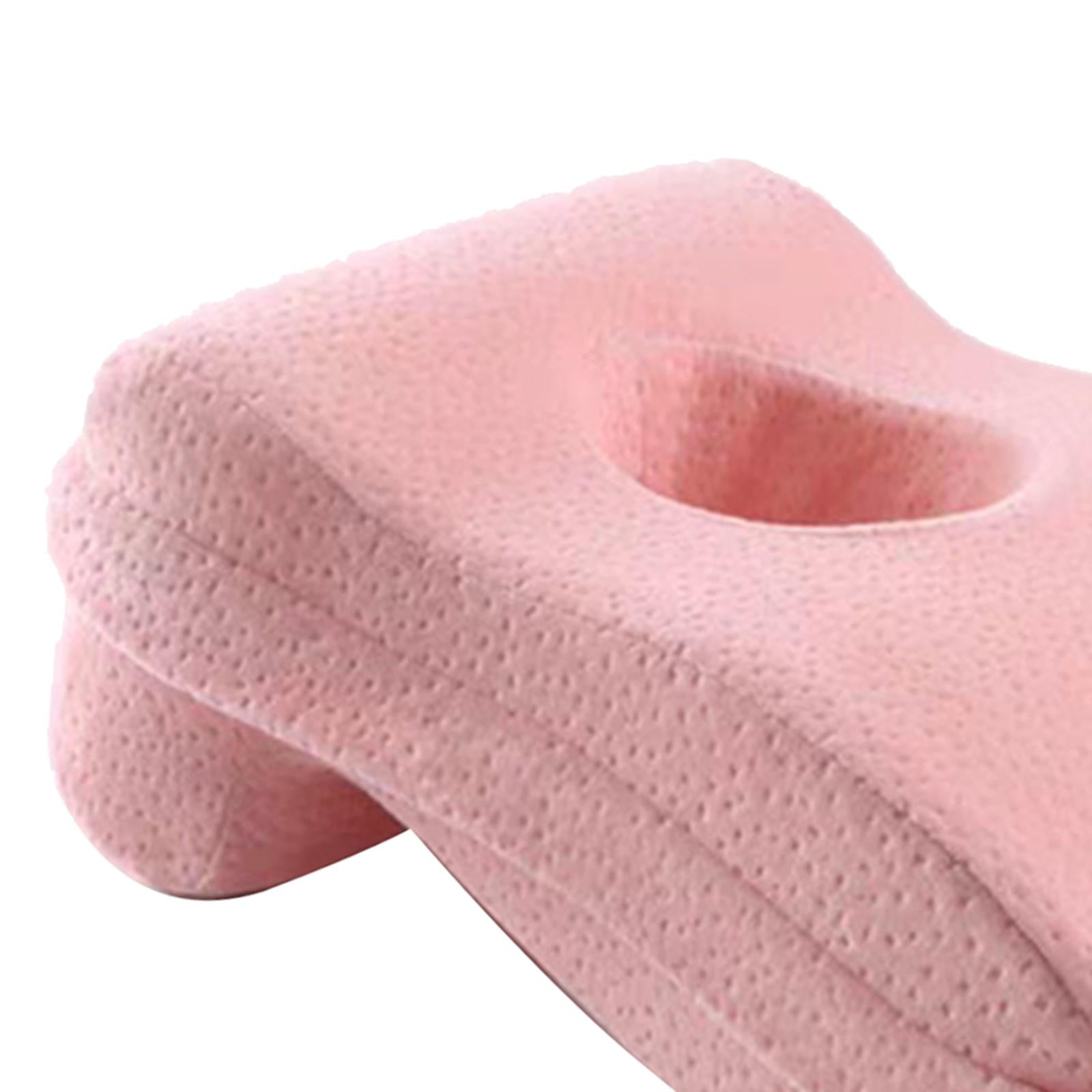 Comfortable Memory Foam Nap Pillow Multi-use Back Cushion for Office Pink
