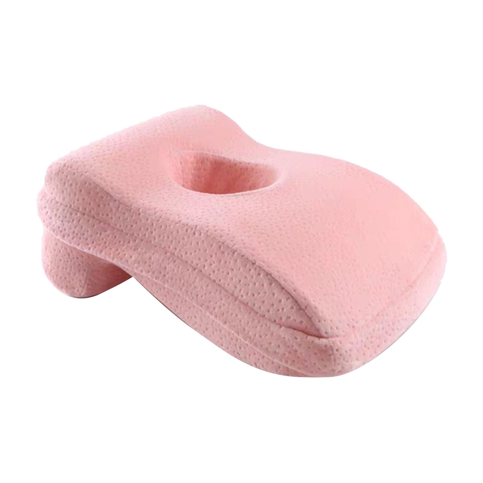 Comfortable Memory Foam Nap Pillow Multi-use Back Cushion for Office Pink
