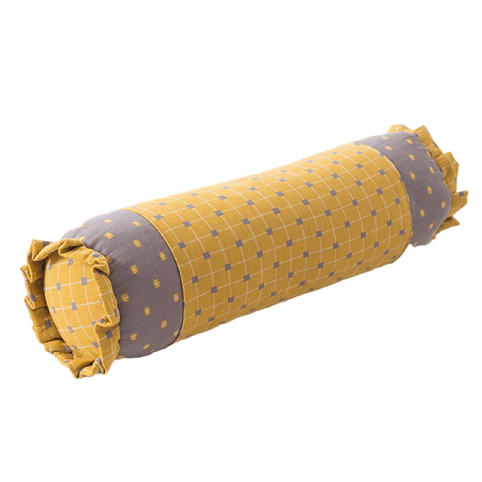 Cervical Pillow Bedroom Pregnancy Pillows Old Coarse Cloth Buckwheat Pillow Yellow Grey