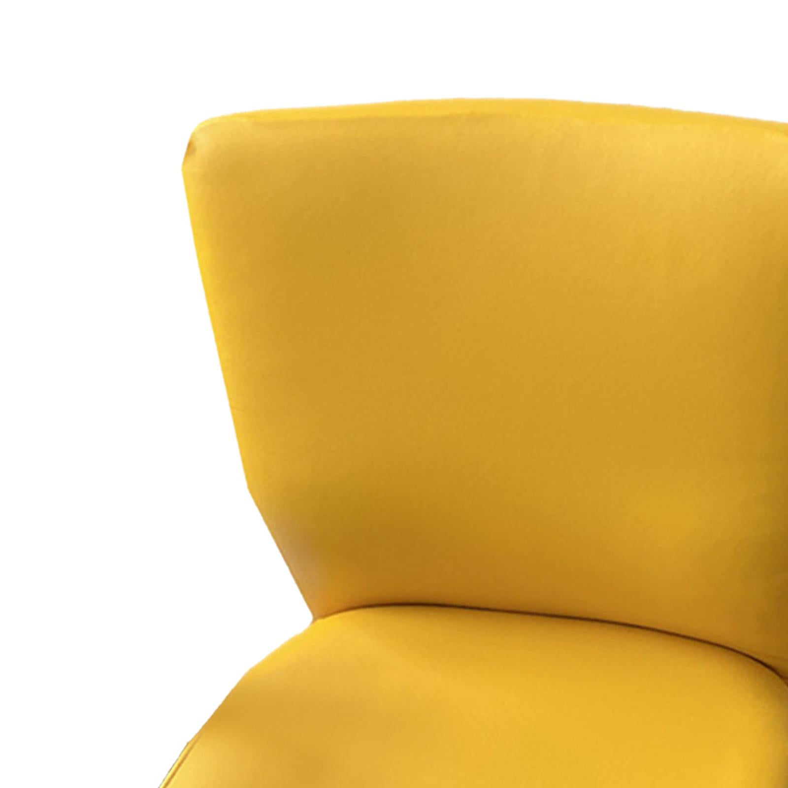 Computer Chair Covers Dustproof Rotating Chair Slipcovers Yellow