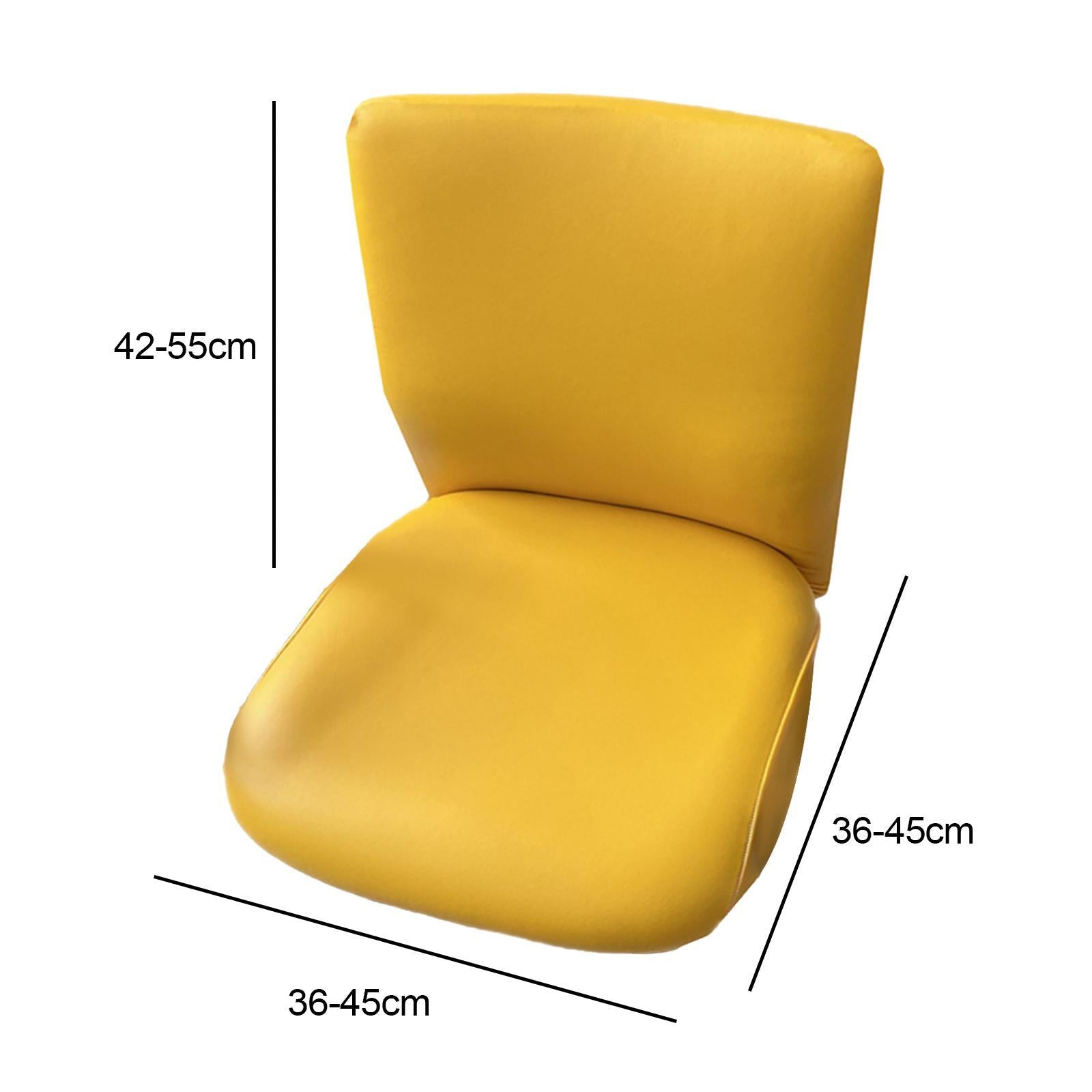 Computer Chair Covers Dustproof Rotating Chair Slipcovers Yellow