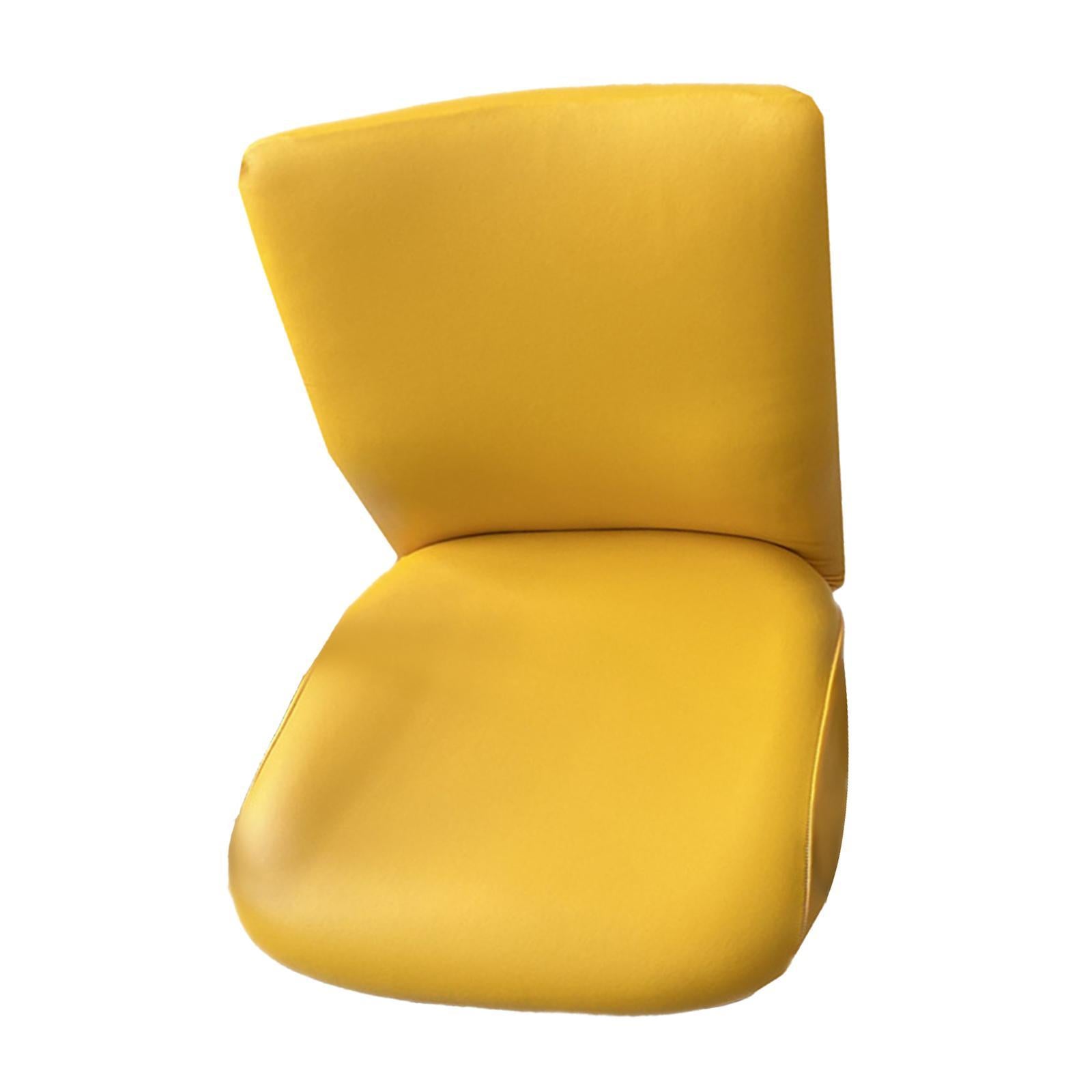 Computer Chair Covers Dustproof Rotating Chair Slipcovers Yellow