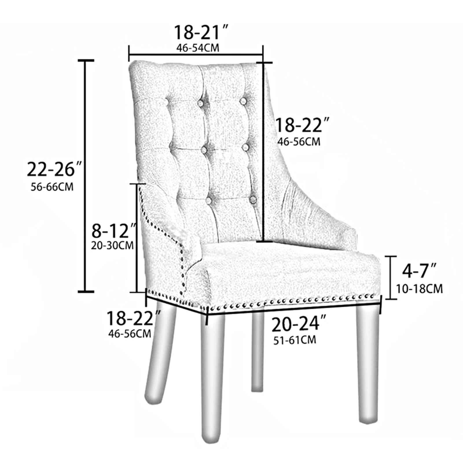 Wingback Chair Cover Stretchable Decor Dustproof for Kitchen Dining Room Lattice