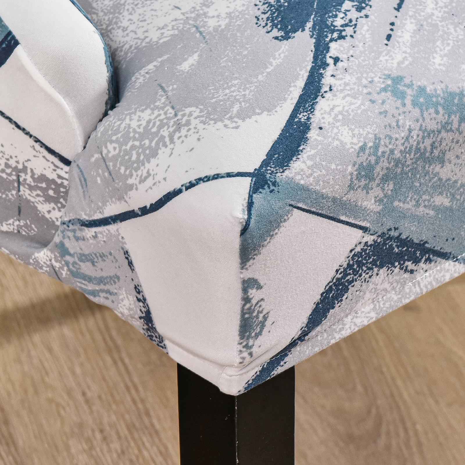 Wingback Chair Cover Stretchable Decor Dustproof for Kitchen Dining Room Flowing Cloud