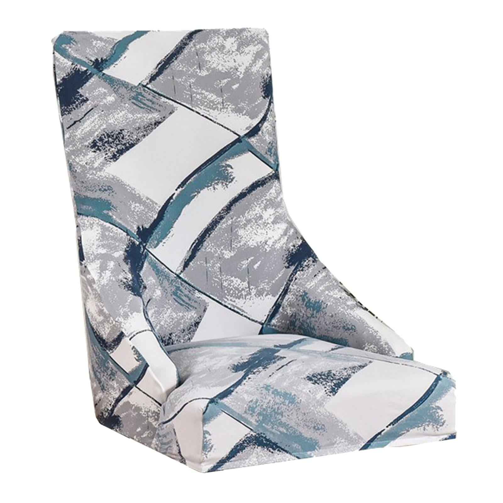Wingback Chair Cover Stretchable Decor Dustproof for Kitchen Dining Room Flowing Cloud