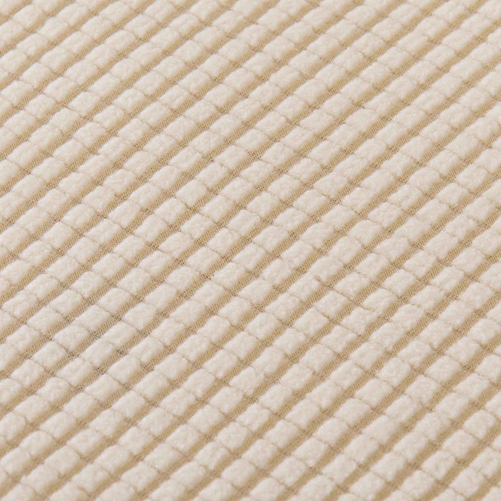 Stretchy Stool Cover Washable Polyester Fiber Round for Lift Chair Home Beige