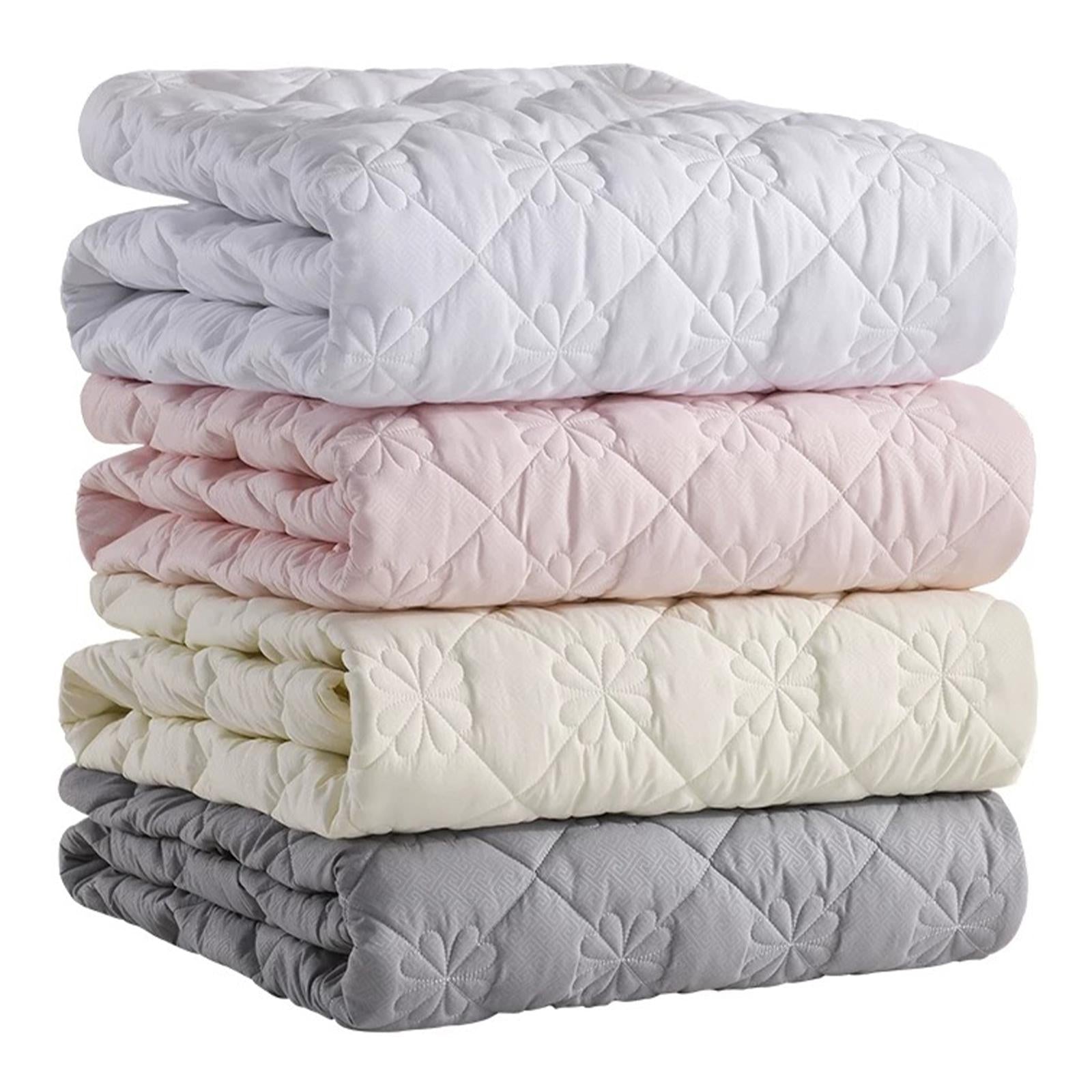 Bed Sheet Quilted Breathable Bed Protector for Living Room Hotel Bedroom 100x200cm