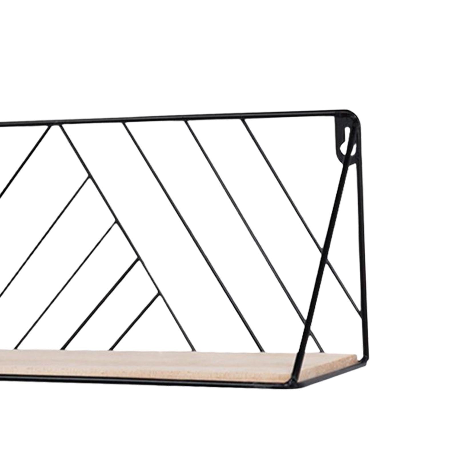 Bathroom Tower Rack Shelf Wall Mounted Kitchen Iron Storage Holder Black S