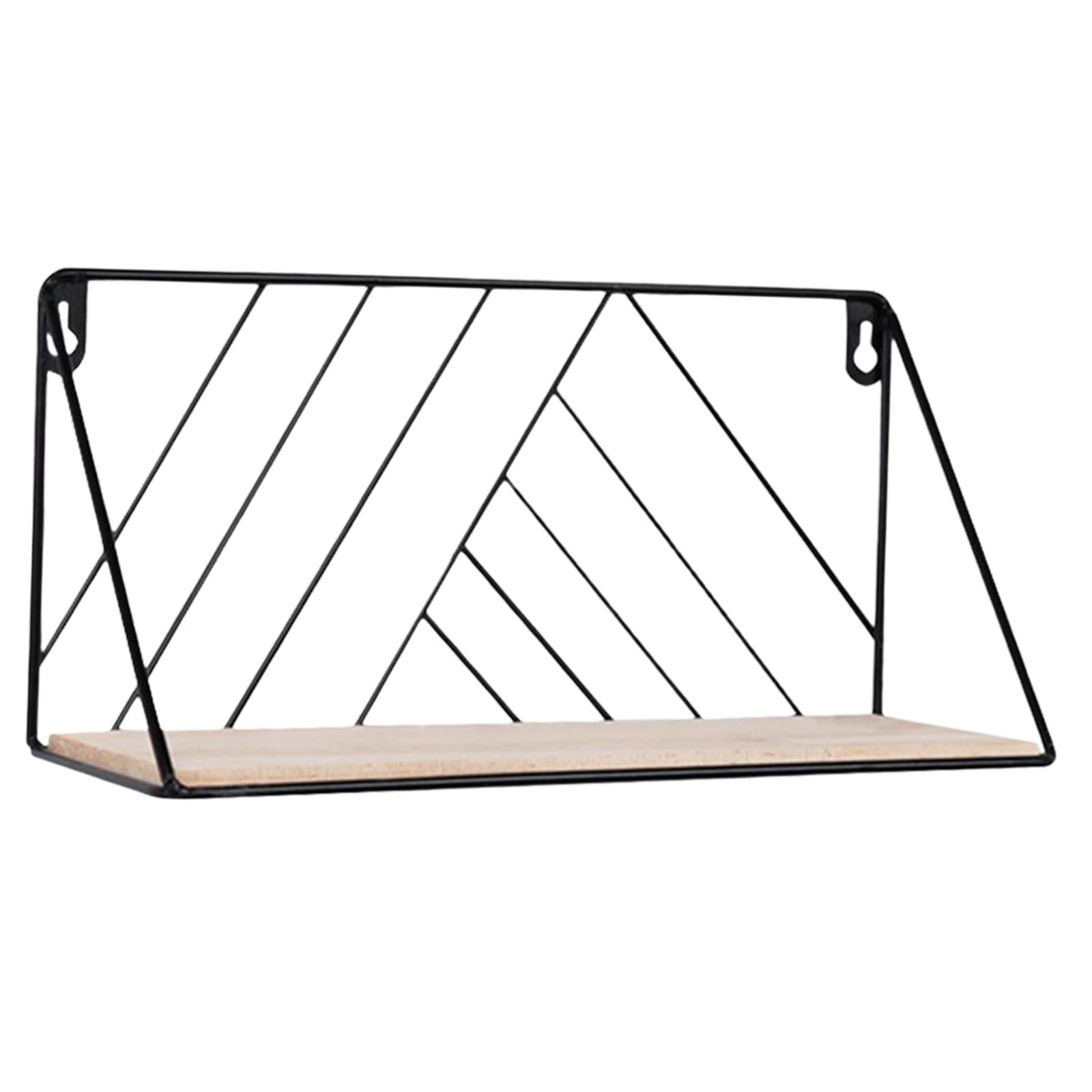 Bathroom Tower Rack Shelf Wall Mounted Kitchen Iron Storage Holder Black S