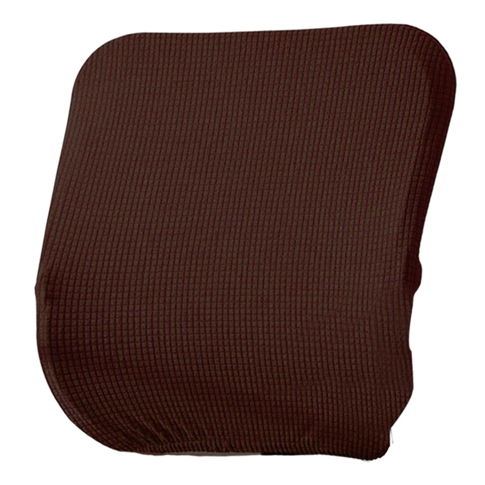Chair Seat Slipcover Spandex Split Body Elastic Washable for Dining Room Brown