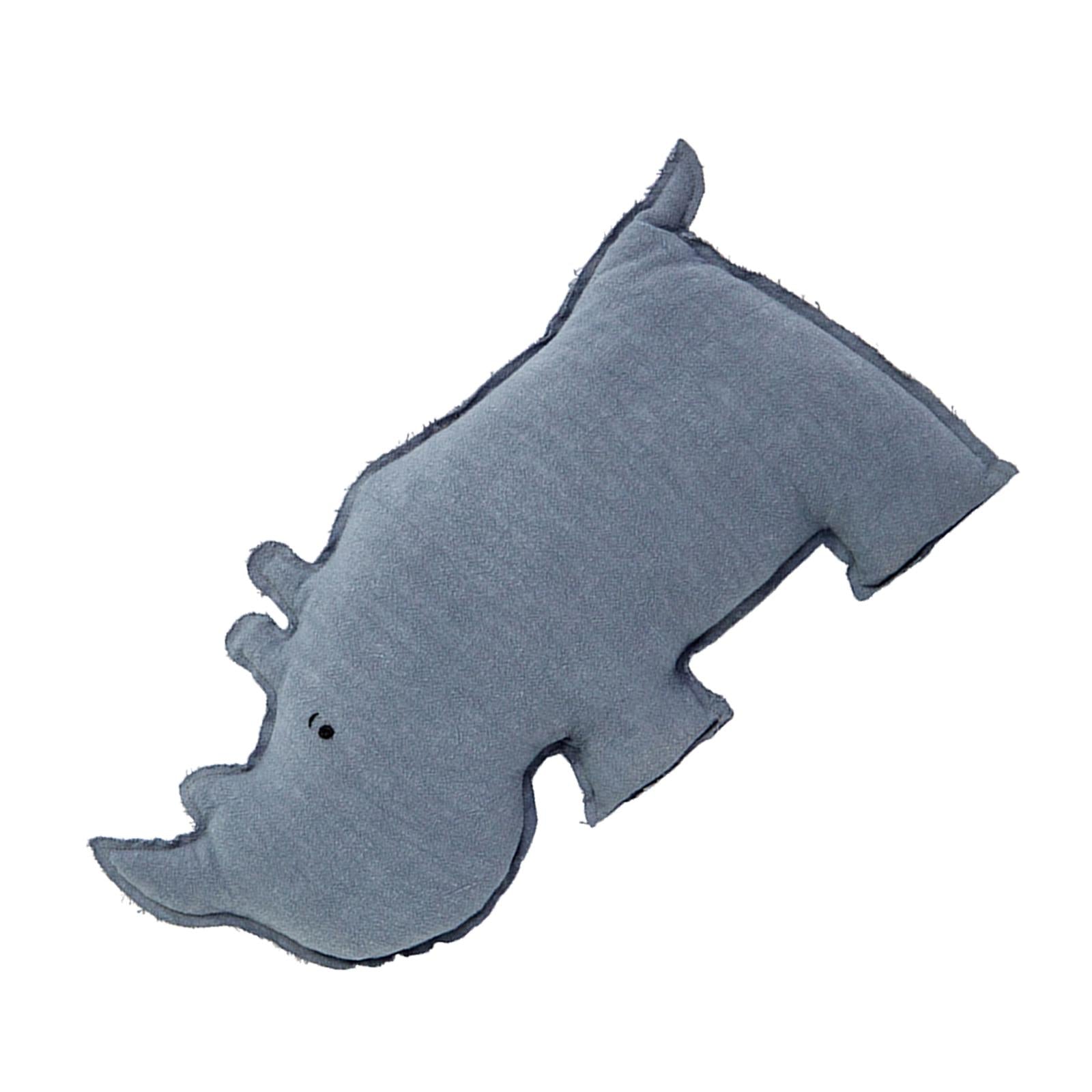 Cartoon Animal Pillow Throw Pillow Soft Stuffed Toys for Home Sofa Rhino