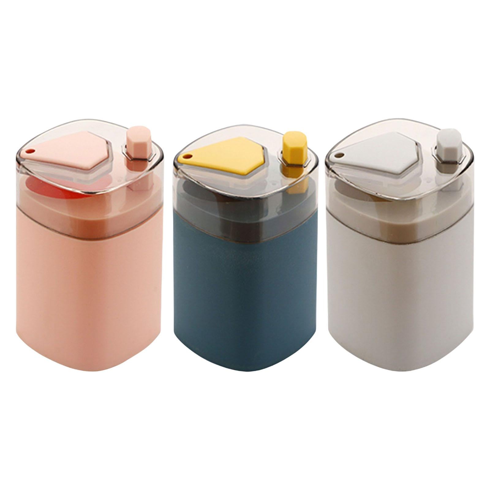 Compact Toothpick Holder Toothpick Storage Box Plastic for Home Hotel Office pink