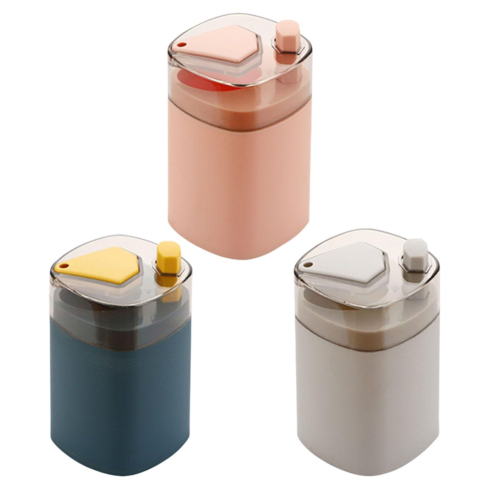 Compact Toothpick Holder Toothpick Storage Box Plastic for Home Hotel Office pink