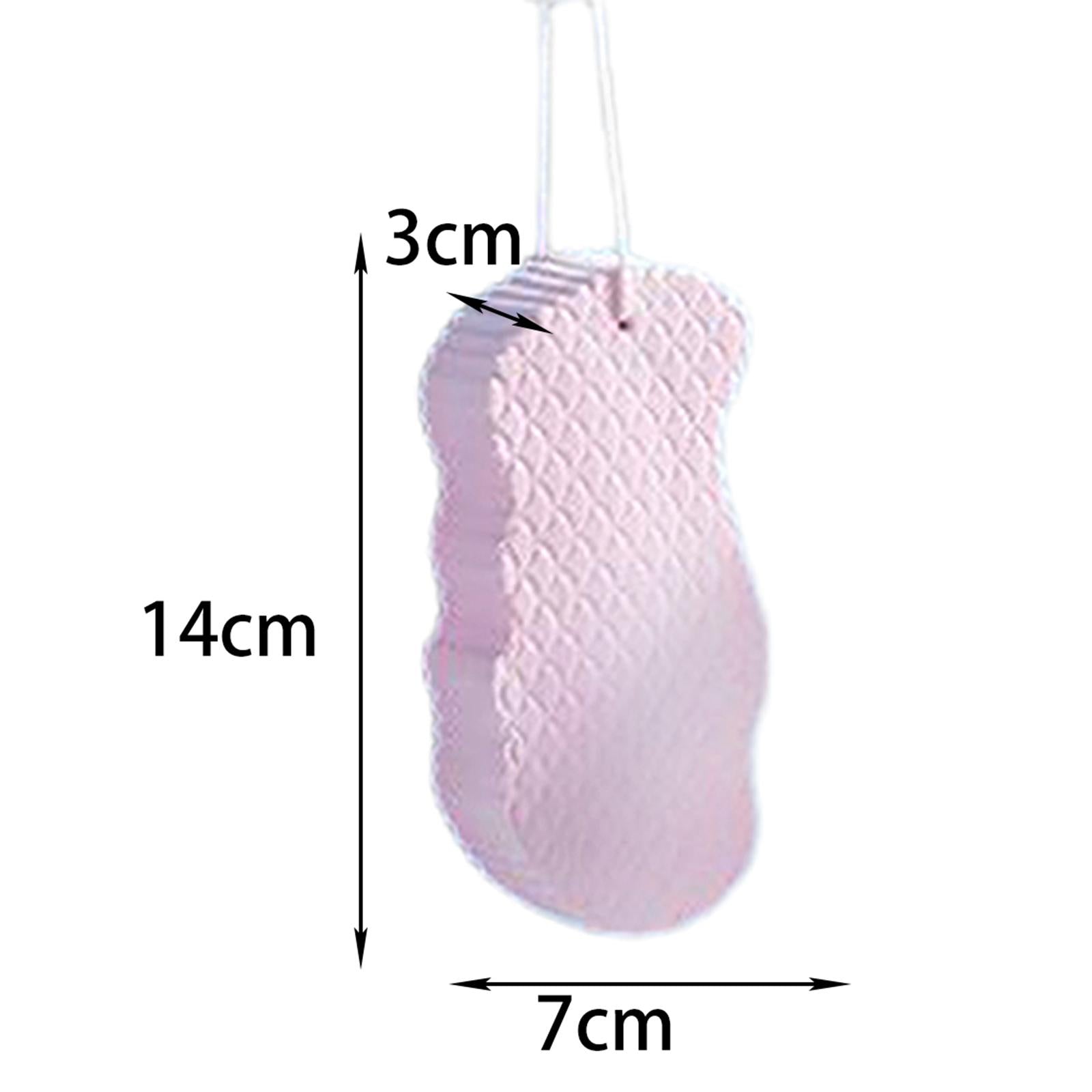 2xExfoliating Bath Sponge SPA Scrub Exfoliating Reusable for Baby Adults Pink