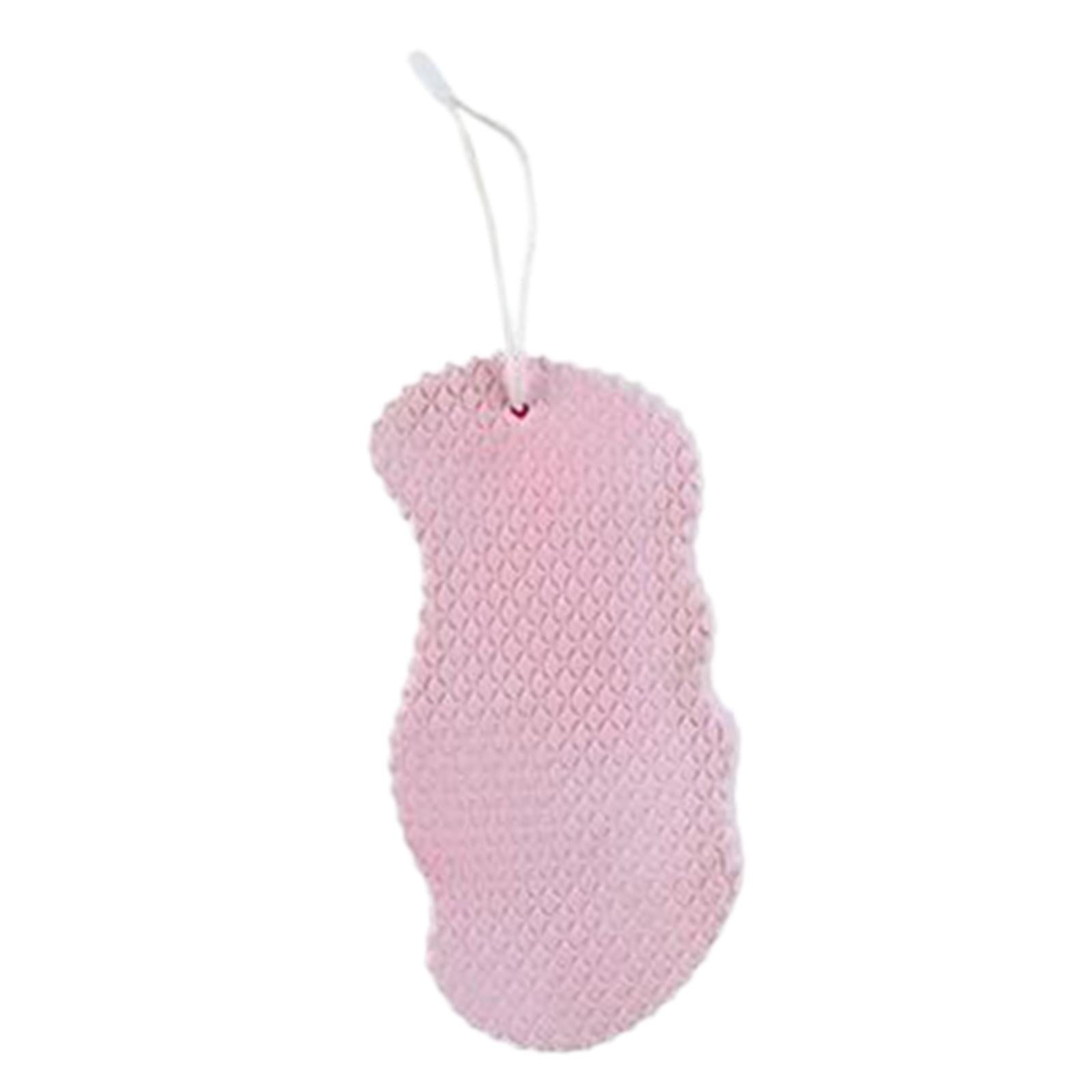 2xExfoliating Bath Sponge SPA Scrub Exfoliating Reusable for Baby Adults Pink
