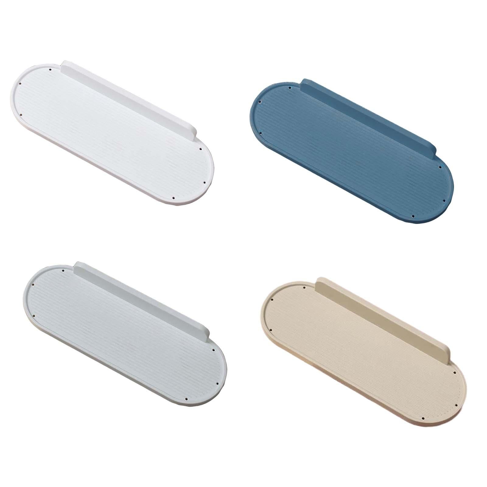 2xFloating Wall Shelves Kitchen Wall Spice Jar Shelves for Hotel Living Room White