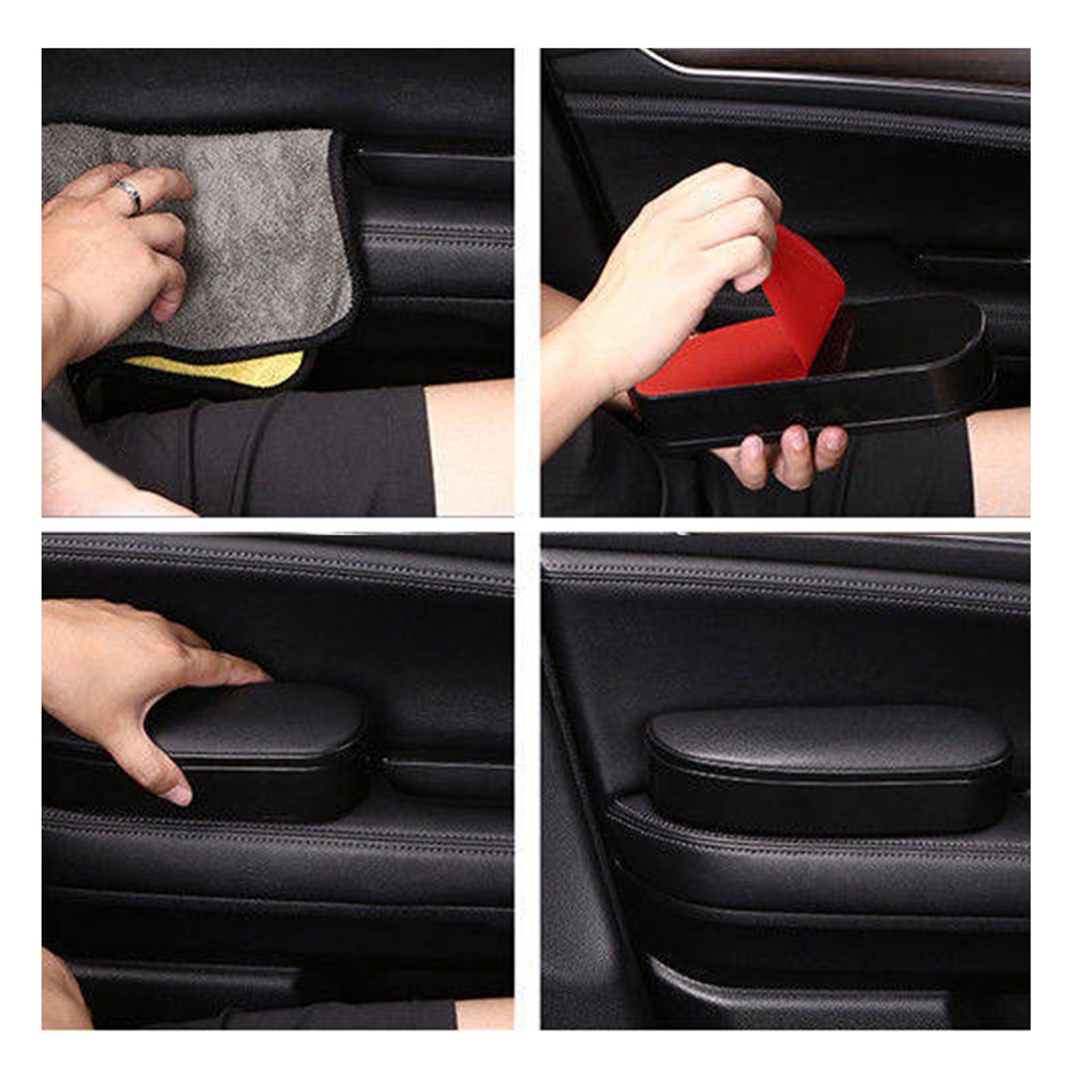 Universal Car Armrest Elbow Support Box Cushion Anti Slip Mat for Travel beige