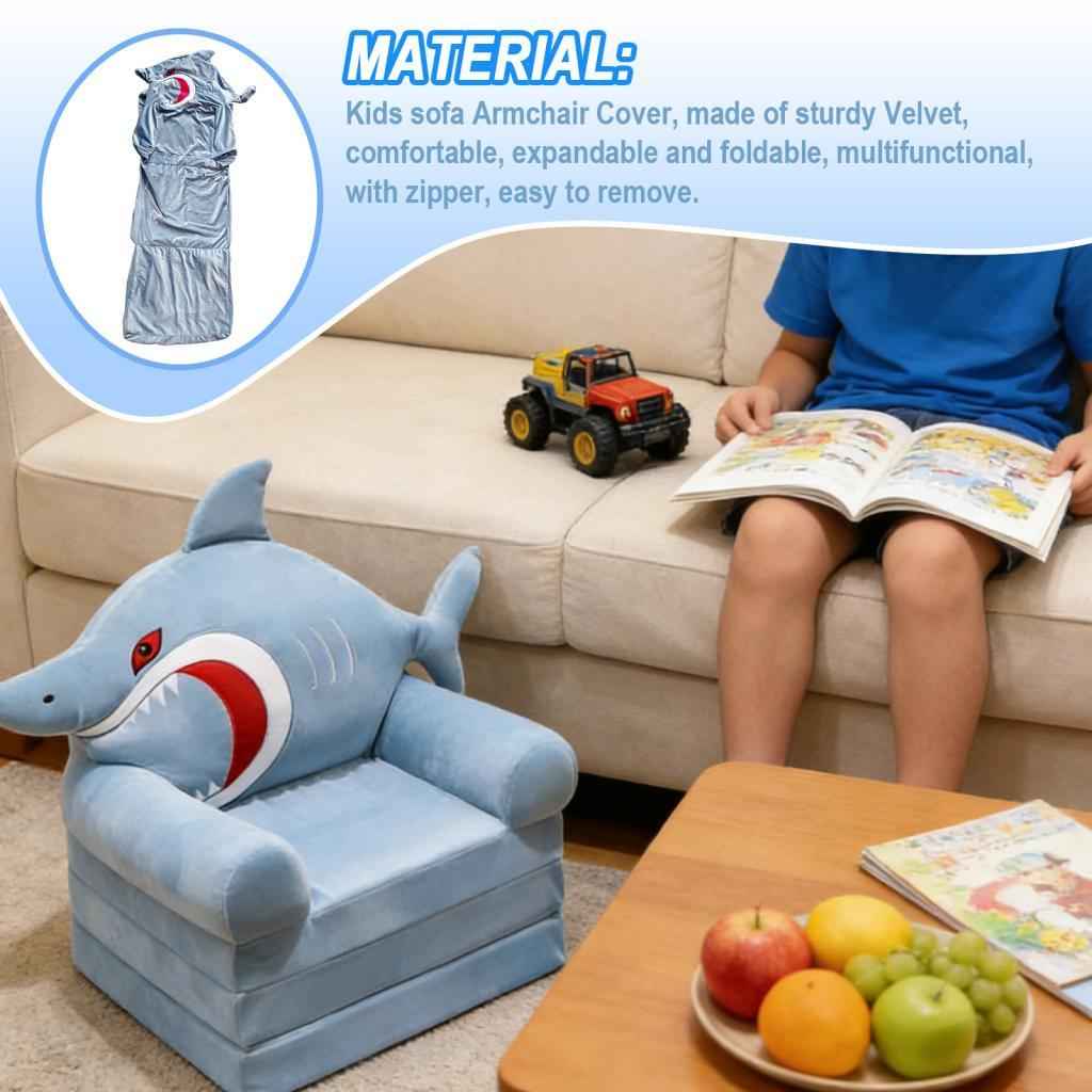Kids Foldable Sofa Chair Three Floors Cartoon Foldable Kids Sofa for Bedroom