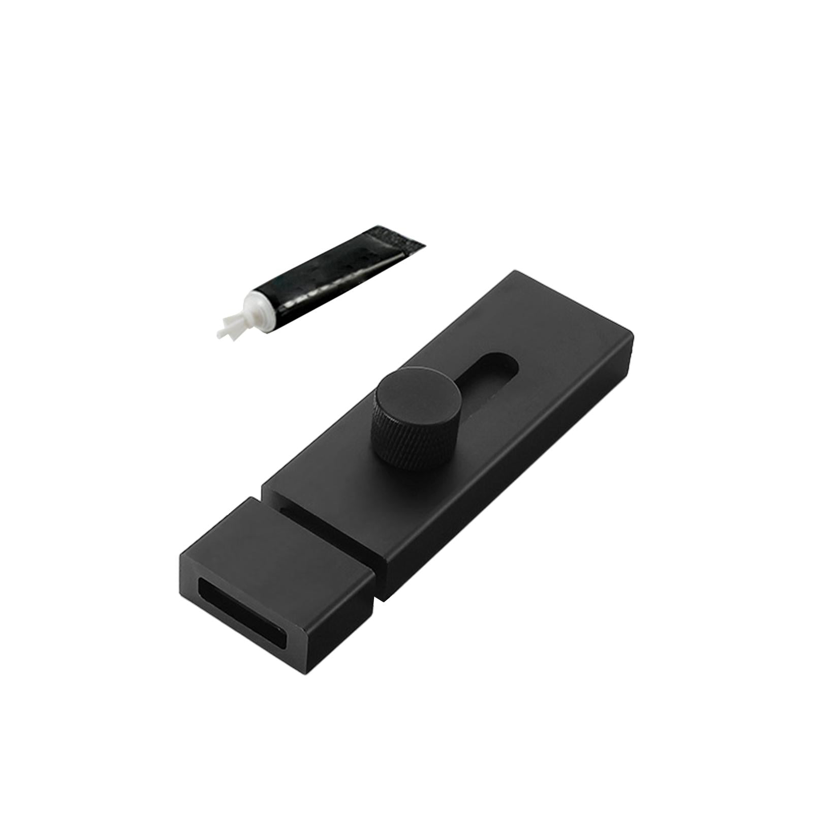 2xDoor Latch Sliding Lock Barrel Bolt Latch for Interior and Outdoor Yard 100mm Black