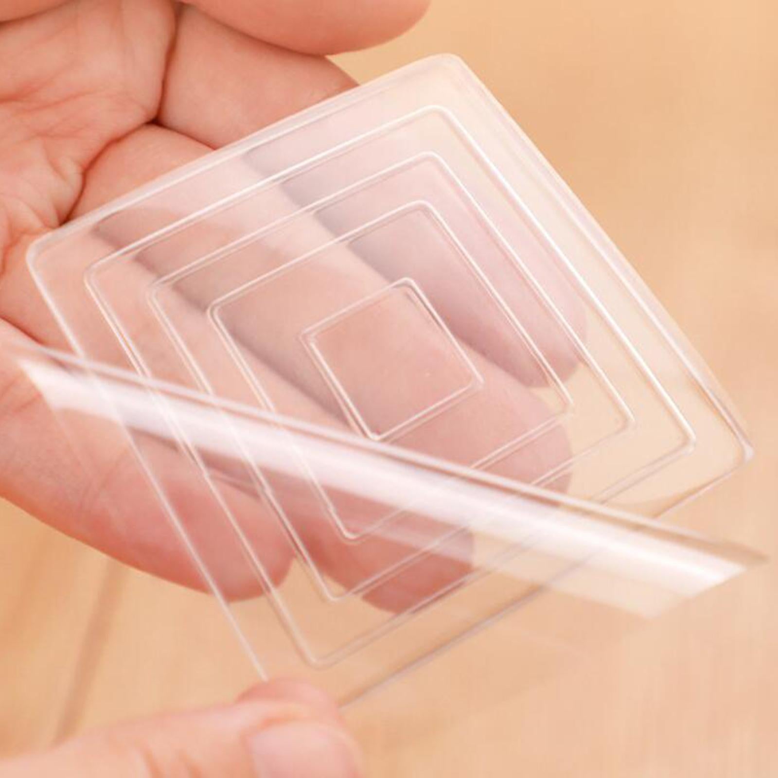 6x4x Silicone Furniture Leg Pads Anti Slip Floor Protectors for Desk Bed Couch Square 6cmx6cm