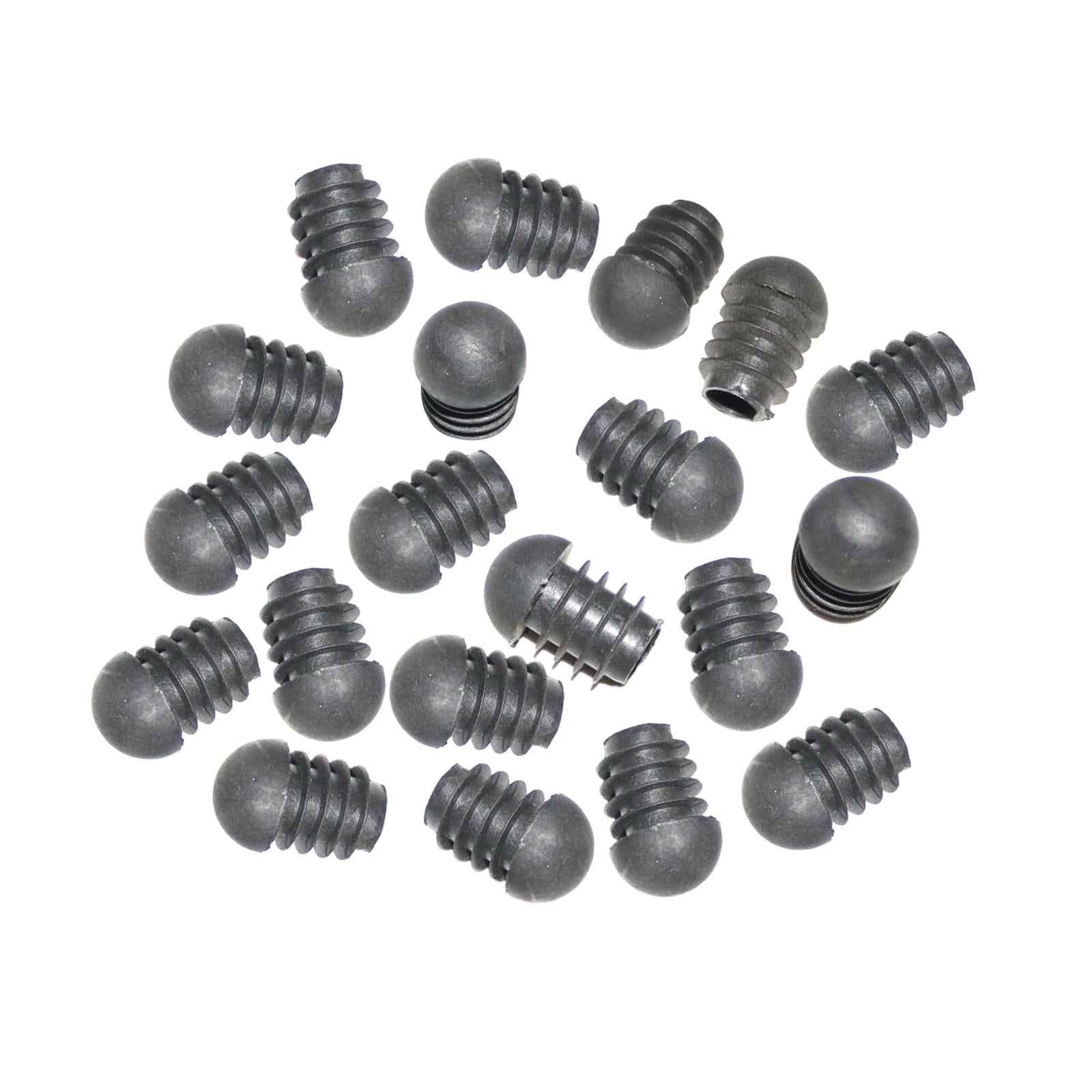 20Pcs Round Tube Inserts 19mm Furniture Protection for Luggage Racks Ladders 19mmx29mm Black