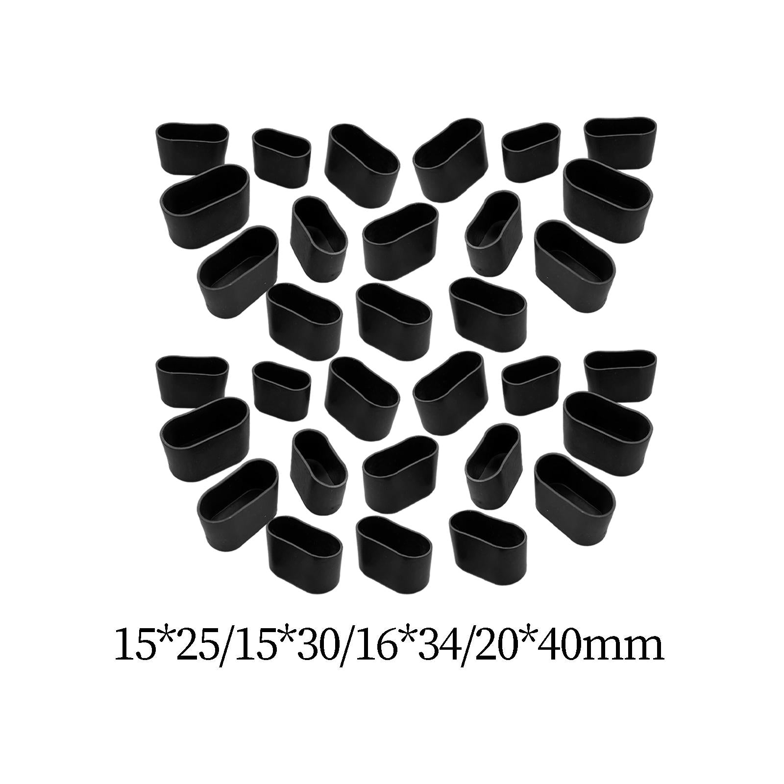 5x32Pcs Chair Leg Covers to Protect Floors AntiSlip Chair Leg Floor Protectors 1.5cmx2.5cm