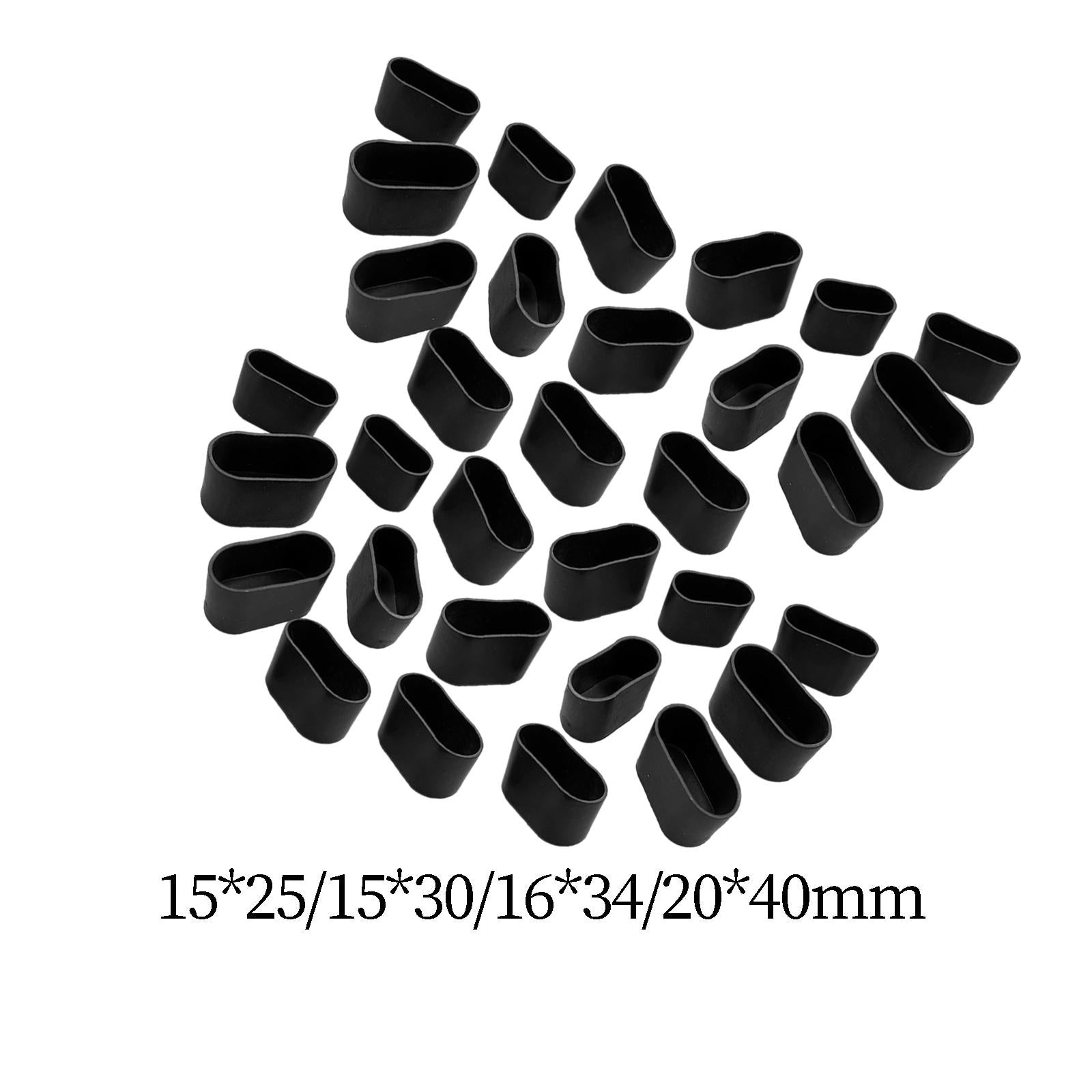 5x32Pcs Chair Leg Covers to Protect Floors AntiSlip Chair Leg Floor Protectors 1.5cmx2.5cm