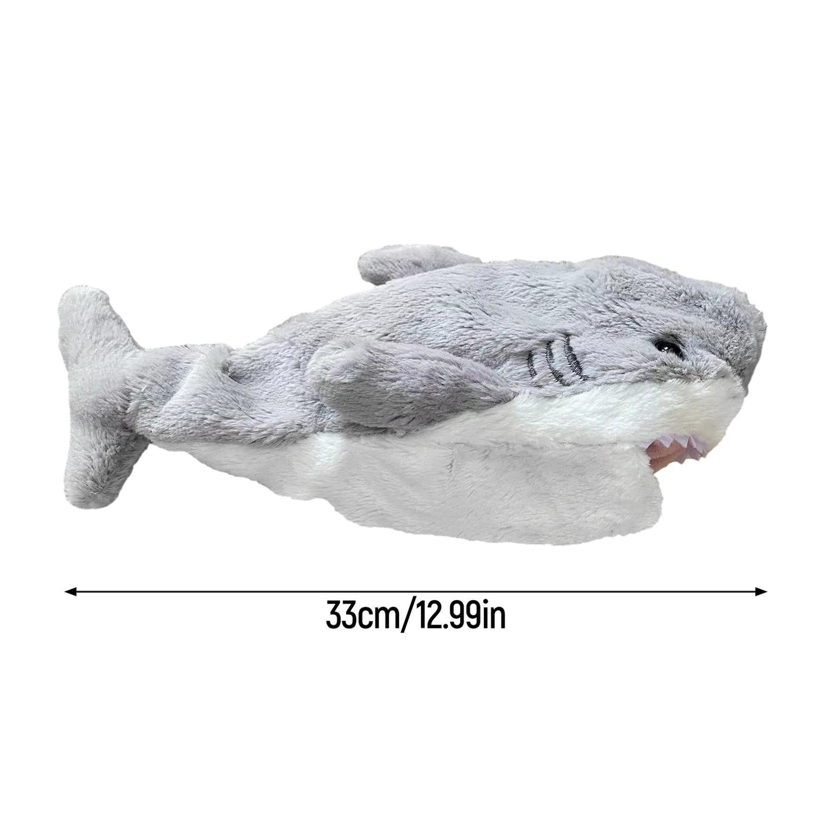 2xPlush Shark Shape Pencil Case Coin Purse Cosmetic Bag for Gift Home Children